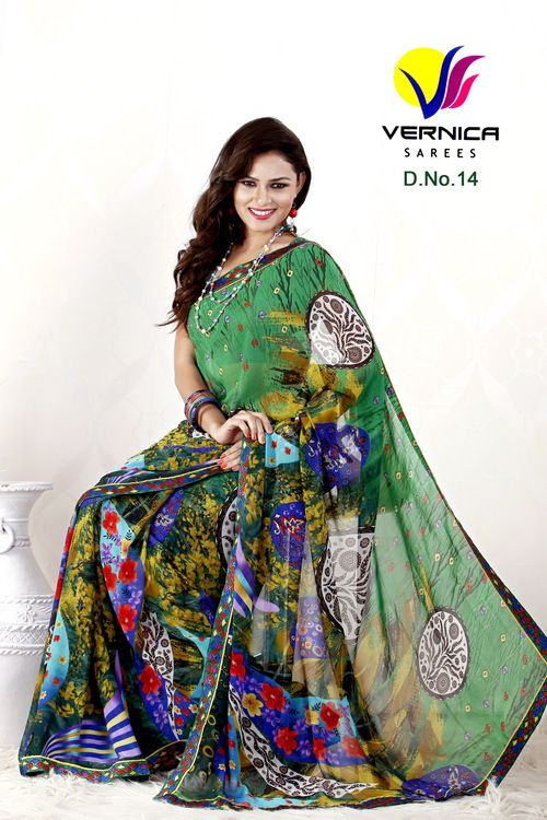 Printed Designer Sarees