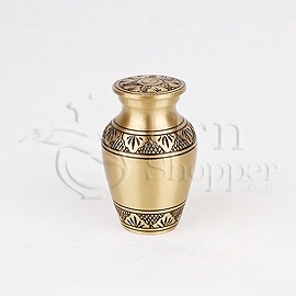 गोल्ड एथेना ब्रॉन्ज एलीट ब्रास टोकन श्मशान कलश