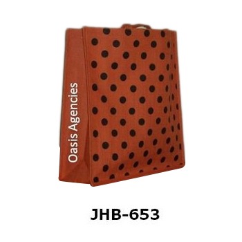 मुद्रित जूट हैंडबैग