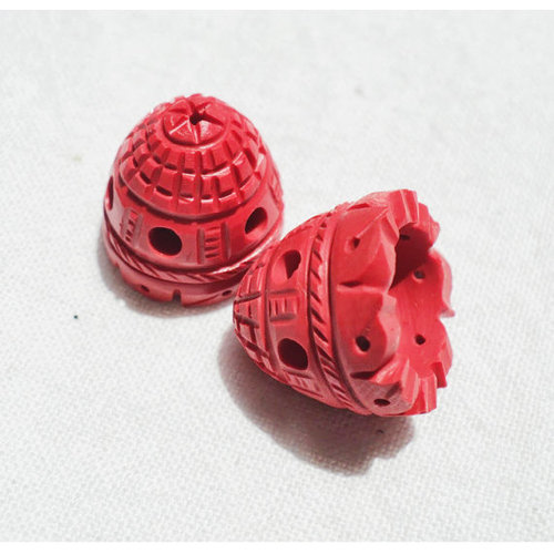 HAND CARVED EARRING