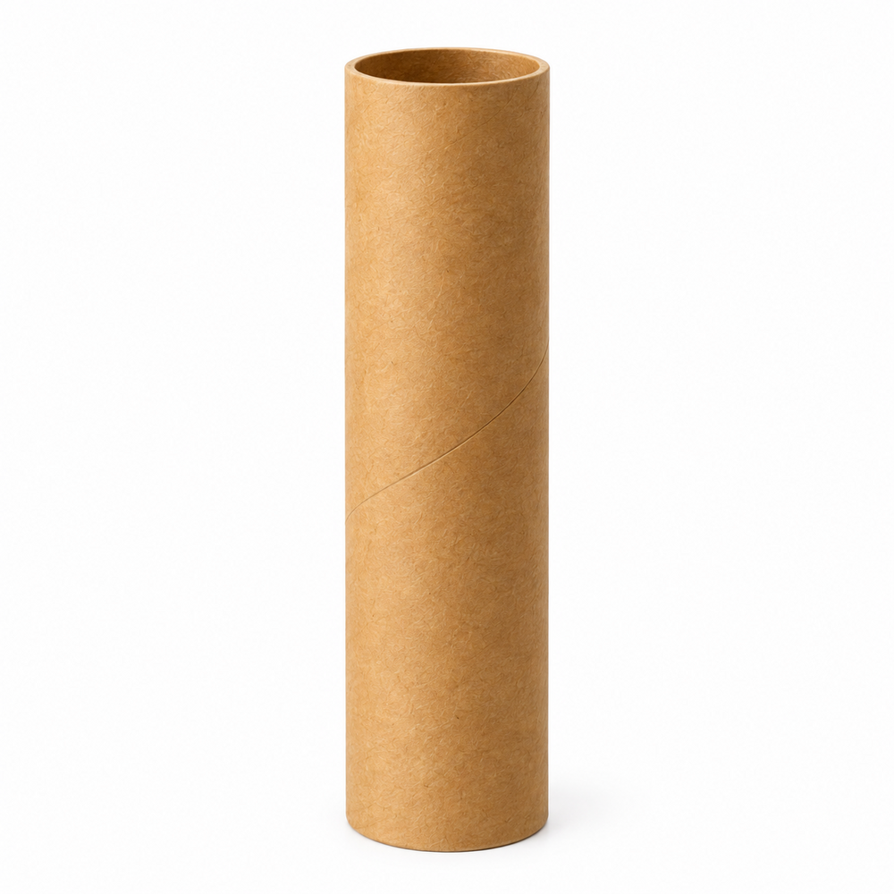 Paper Tube - Brown Paper Material | Plain Design for Industrial Usage