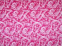 Printed Pink Lycra Fabric