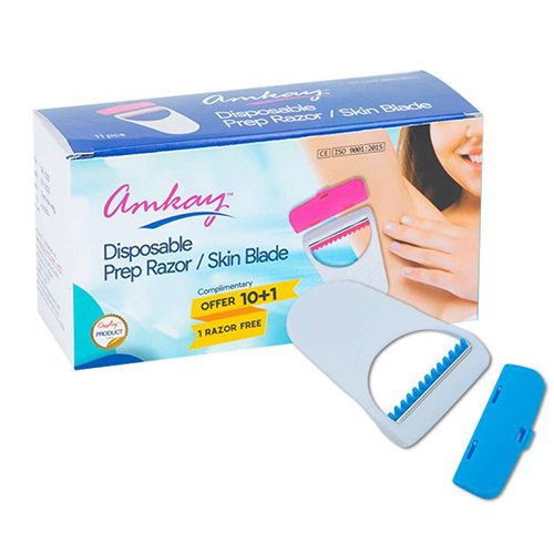 1.Pink & White 2.Blue & White Prep Razor