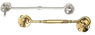 Brass Gate Hook - Polished Brass, Various Sizes 4'' to 8'' | Non-Corrosive, Perfect Finish, Everlasting Polish Coating