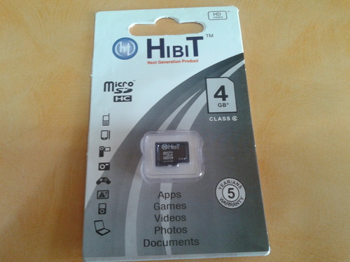 4GB HIBIT मेमोरी कार्ड