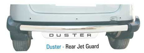 Duster-Rear Jet Guard - High-Grade Plastic, Vehicle-Specific, Gray Matte | Durable Protection, Stylish Design, Easy Installation, Enhanced Safety