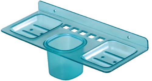 टम्बलर के साथ बहुउद्देश्यीय शेल्फ