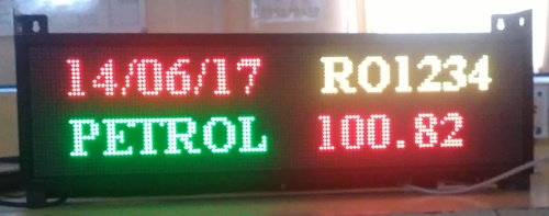 Led Scrolling Display Board Application: Outdoor