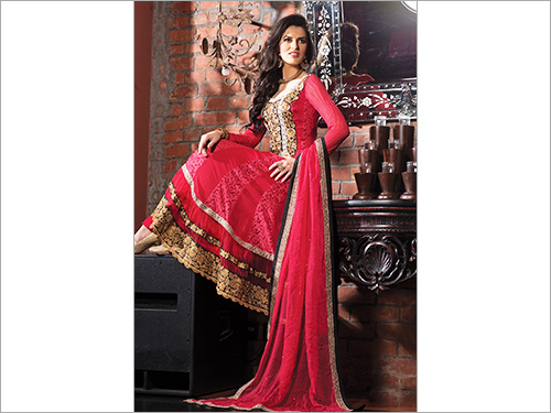 Pink Bollywood Anarkali Suits