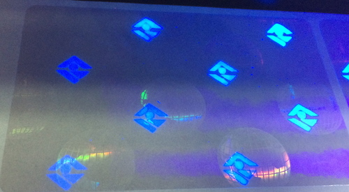 OVERLAY WITH INVISIBLE UV