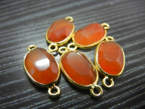 Carnelian Gemstone Connector