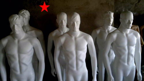 Male Mannequins - Fiberglass Material, Medium Size 34 to 50, Lively White Finish | Full Body Display with Plus Size Feature, Standing Posture, Versatile for Garment and Accessory Showcases