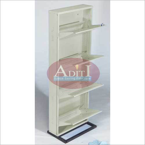 दीवार पर लगाने योग्य धातु स्लिम जूता रैक