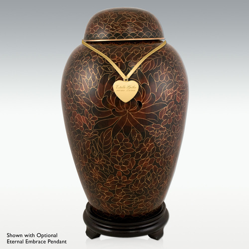 सिएना मम फ्लावर क्लोइज़न श्मशान कलश