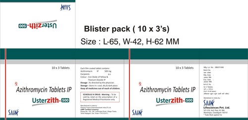 एज़िथ्रोमाइसिन 500 मिग्रा टैबलेट