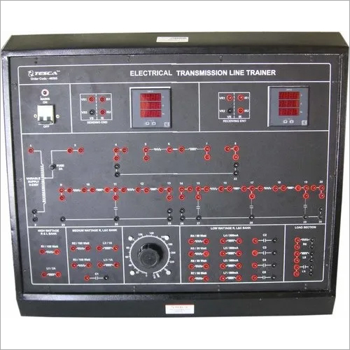 ब्लैक इलेक्ट्रिकल ट्रांसमिशन लाइन ट्रेनर