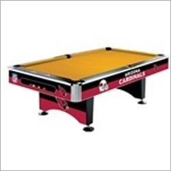 Cardinals NFL Pool Table - Multicolour, Rectangle Shape | Perfect Finish, Alluring Design, Dustproof Feature, Flat Base