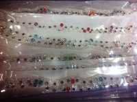 Imitation Color Diamonds Anklet