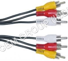 3 Rca घटक वीडियो केबल