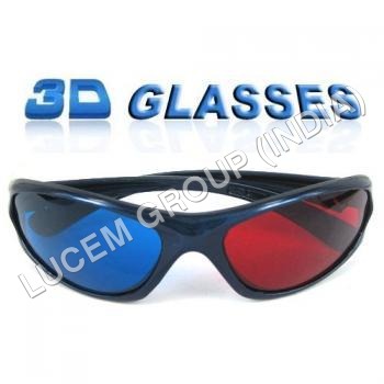 लाल और नीले 3डी चश्मे