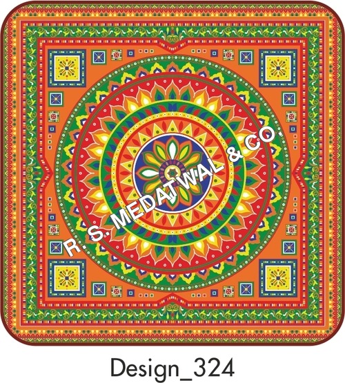 शामियाना रंगीन प्रिंट कपड़ा