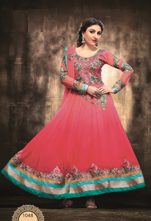 Pink Traditional Anarkali Suits