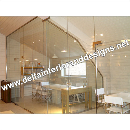 Glass Partition - Tempered Glass, Customizable Sizes , Sleek Design and Enhanced Privacy