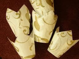 साधारण प्रिंटेड पेपर ट्यूलिप कप