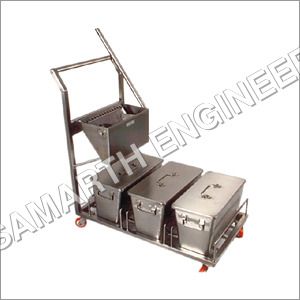 स्टेनलेस स्टील के टрол्ली