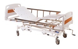 Hydraulic ICU Bed - Durable Steel Frame, Adjustable Height Functionality, Multi-Position Design, Easy Mobility Features