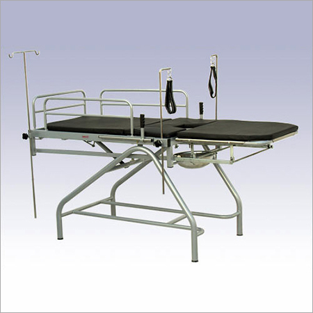 Obstetric Labour Table - Stainless Steel Table Top, 187 L x 680 W x 80 H cm, Strong MS Steel Frame