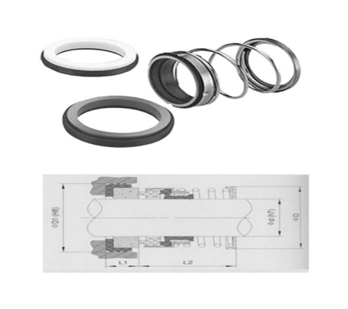 Elastomer Bellow Mechanical Seal - Color: Sliver