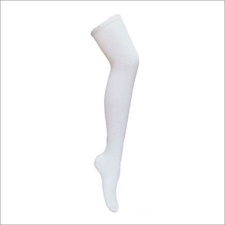 Victoria Extra Stretchable Cotton Comfort Thigh Socks - 78% Cotton, Ladies Free Size, White | 5 Pairs, Breathable and Flexible