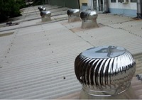 छत पर हवा वेंटिलेटर