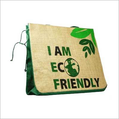 Recycled Products - Jute 14x16 Inches, Beige, 5kg Capacity | Eco-Friendly, Reusable, Durable Drawstring Bag