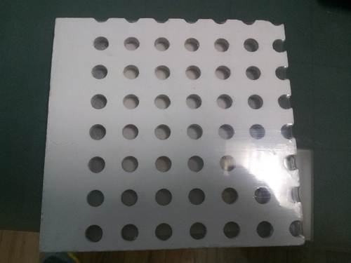 ROUND HOLE Perforated Tile - Calcium Silicate, 595 x 595 mm / 595 x 1195 mm, White Color, 6-12 mm Thickness | Lightweight, Non-Combustible, Eco-Friendly, Water & Moisture Resistant, Sound Insulation