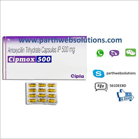 एमोक्सिसिलिन ट्राइहाइड्रेट कैप्सूल 500 मिग्रा