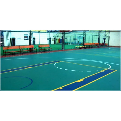 Green & Blue Pvc Flooring