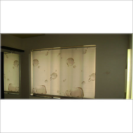 Printed Window Blinds - Color: Cream Color