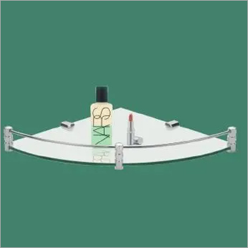 कॉर्नर ग्लास शेल्फ 300 मिमी x 300 मिमी (12 "x12")