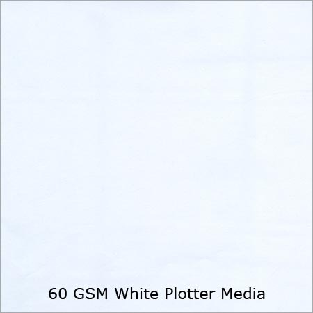 60 GSM सफेद प्लॉट्टर मीडिया