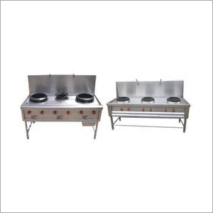 Three Burner Chinese Cooking Range Power Source: Electric
