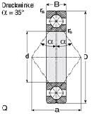 स्टेनलेस स्टील Qj 215 फोर पॉइंट कॉन्टैक्ट बियरिंग