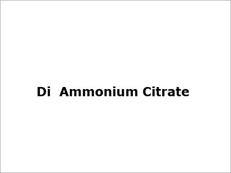 Di Ammonium Citrate