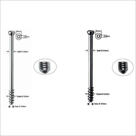 6.5mm Cannulated Cancellous Screws 16mm Thread