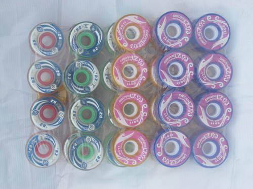 Viva Skates - Plastic Material, 55x85 mm Size, Multi-Color Design | Anti-Scratch Feature for Indoor Fields