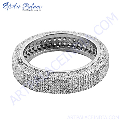 Fantastic fashionable gemstone silver ring