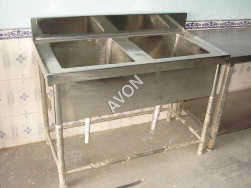 दो सिंक यूनिट (48X24X34+6) आयाम (एल* डब्ल्यू* एच): 48X24X34+6 इंच (इन)