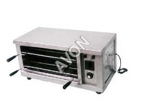Premium SALAMANDAR - Stainless Steel, 60x40x30 cm | Silver, 220V Power, Temperature Range 100-300°C, Weighs 25 kg, Ideal for Restaurants and Caterers