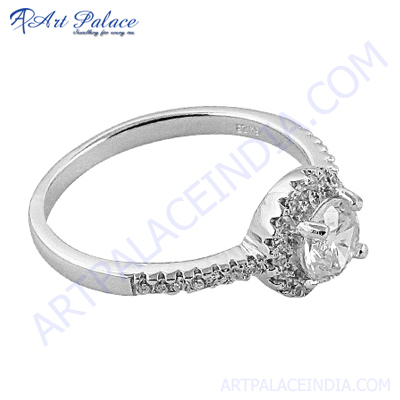 Stylish Gemstone Silver Ring